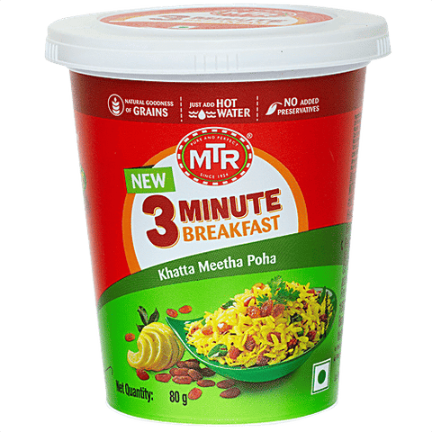 Mtr Instant Poha Khatta Meetha Cup 80g