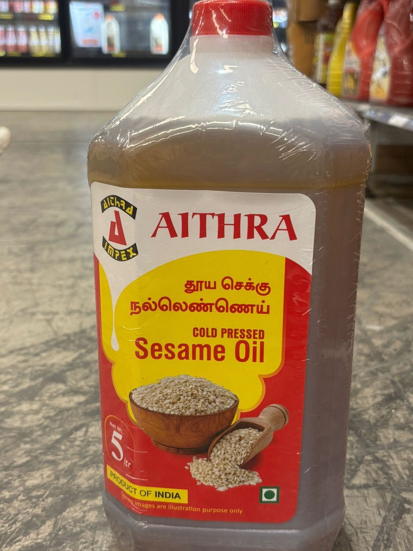 Aithra Cold Pressure Sesame Oil 5 L