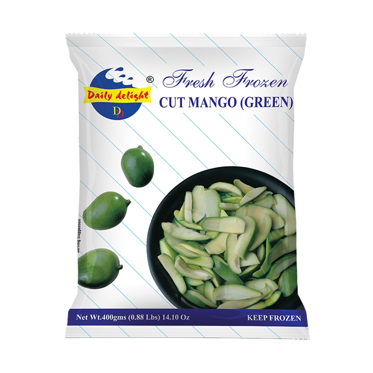 D Delight Fr Cut Mango Green 400g