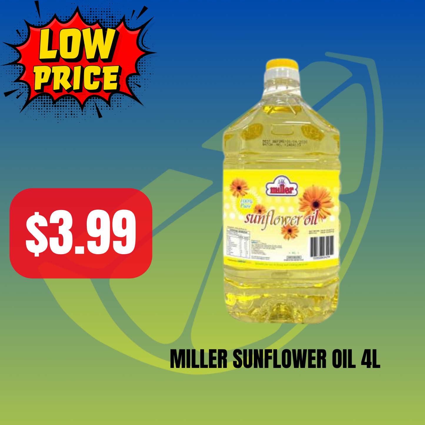 Miller Sunflower Oil 4L