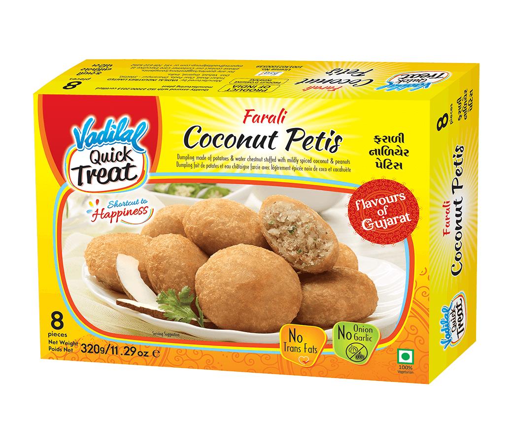 Vadilal Fr Farali Coconut Petis 320g 8Pc