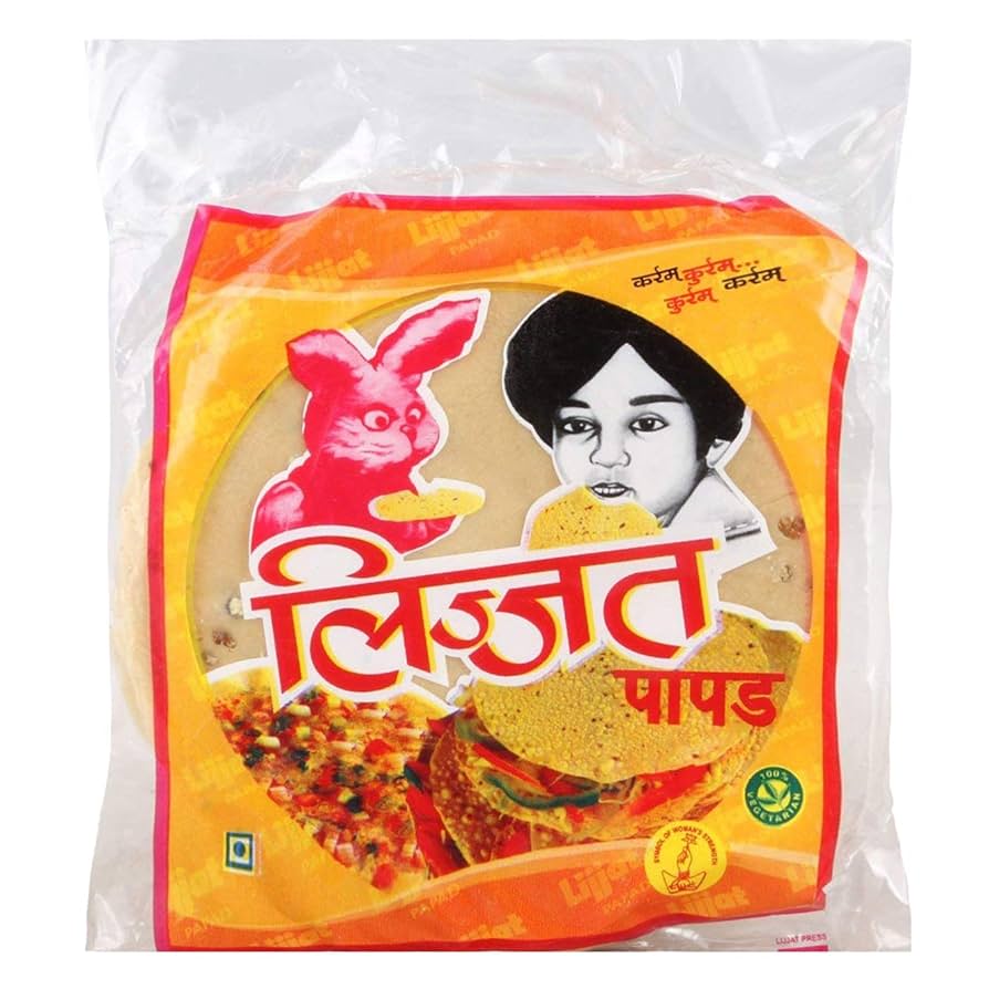 Lijjat Papadum - Plain 200g