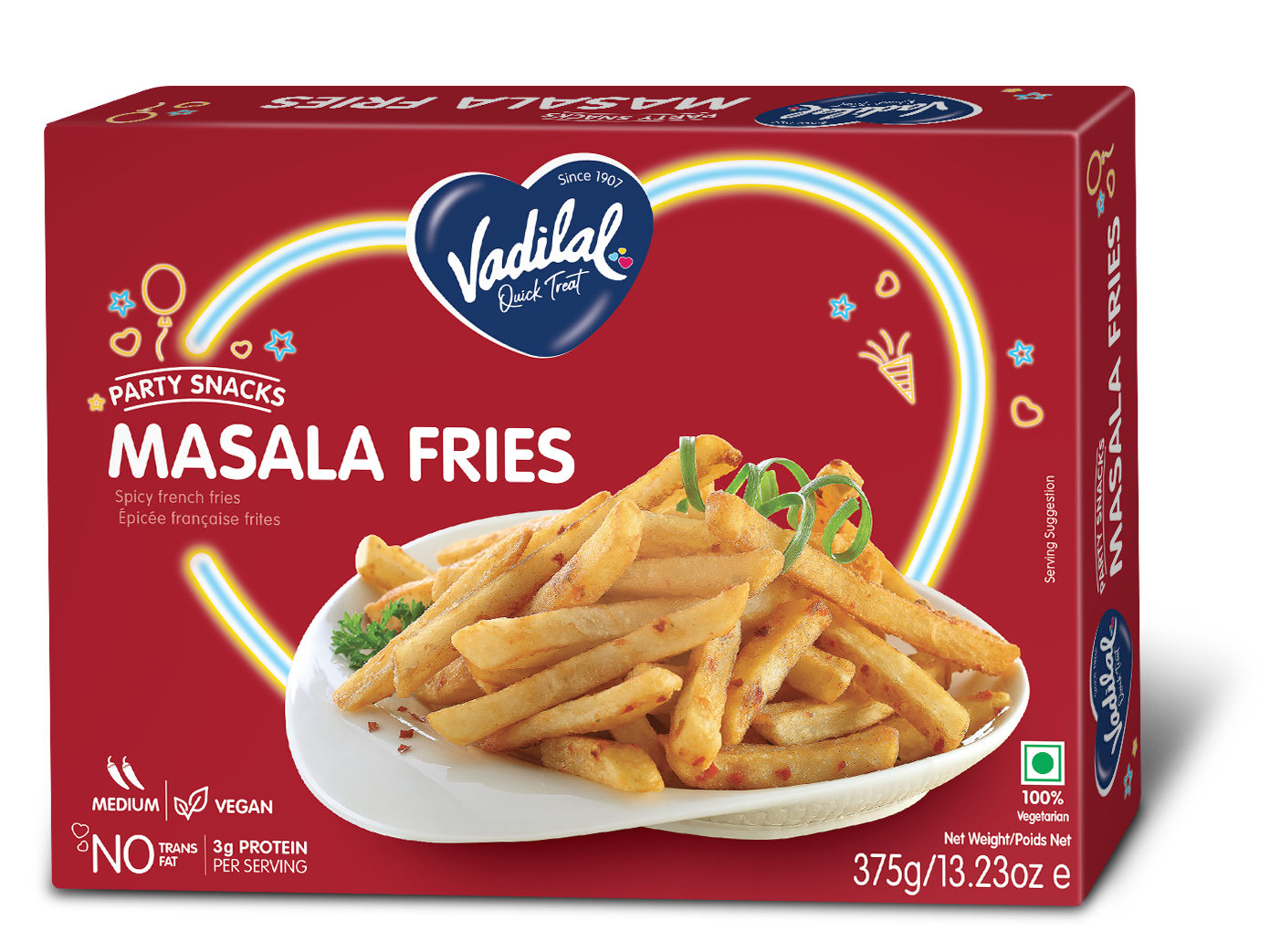 Vadilal Fr Potato Masala Fries 375g