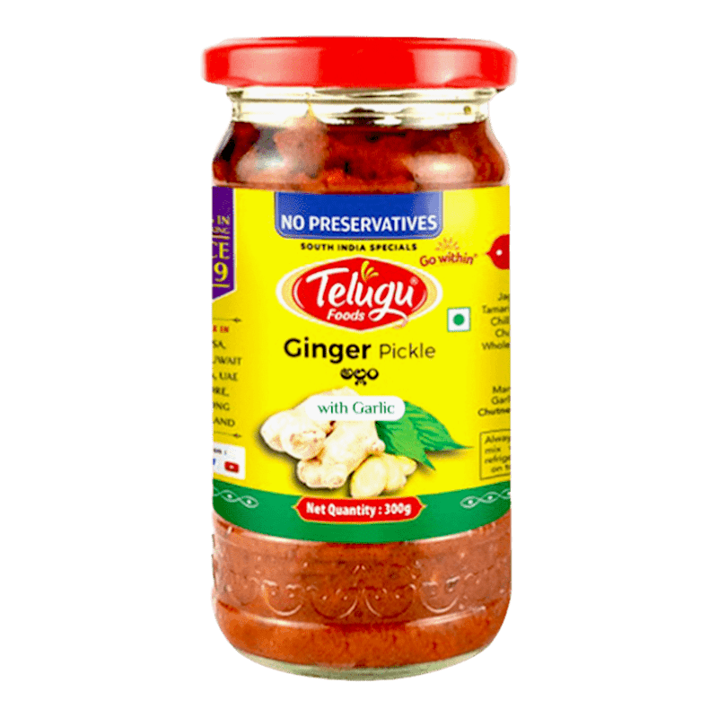 Telugu Ginger pickle with garlic 300g