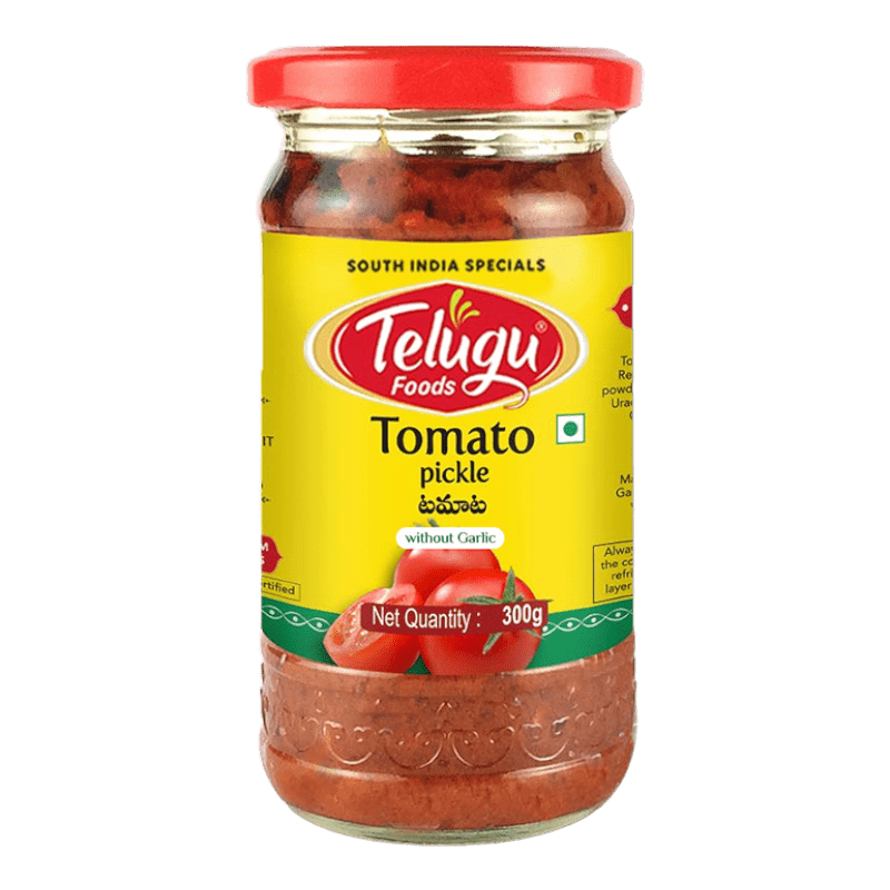 Telugu Tomato Pickle With Garlic 300g