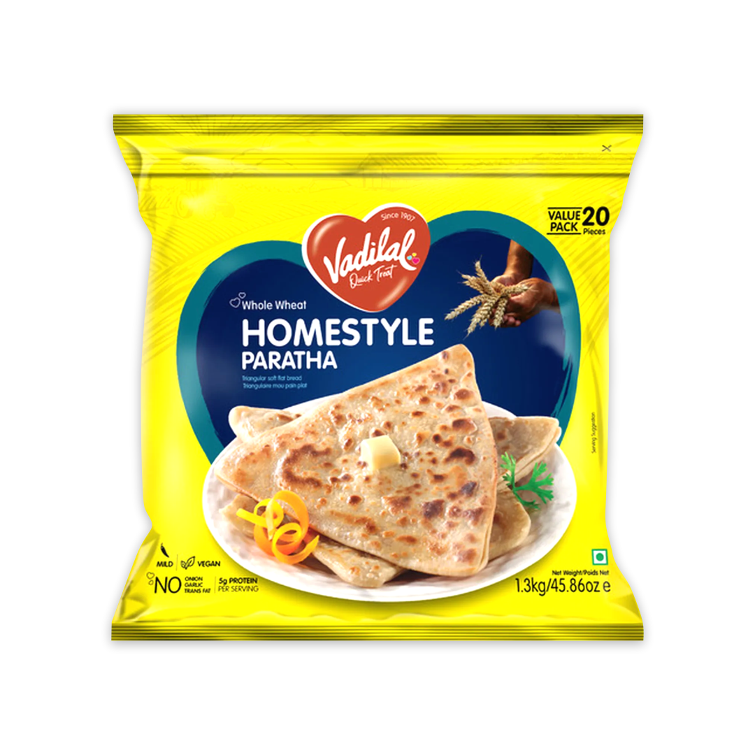 Vadilal Home Style Paratha 20Pcs 1.3Kg