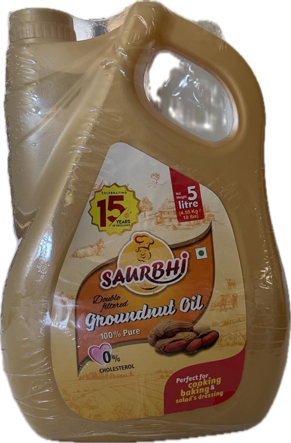 Groundnut/Peanut Oil 5Lt (Saurbhi)