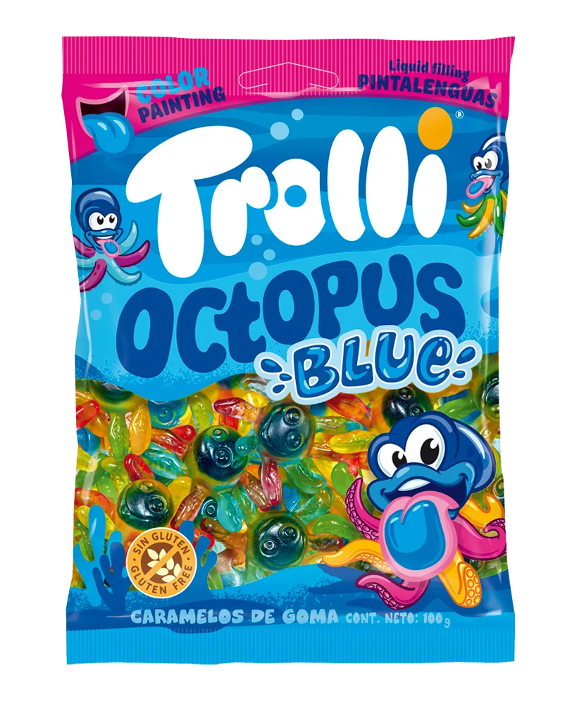 TROLLI OCTOPUS BLUE 100G