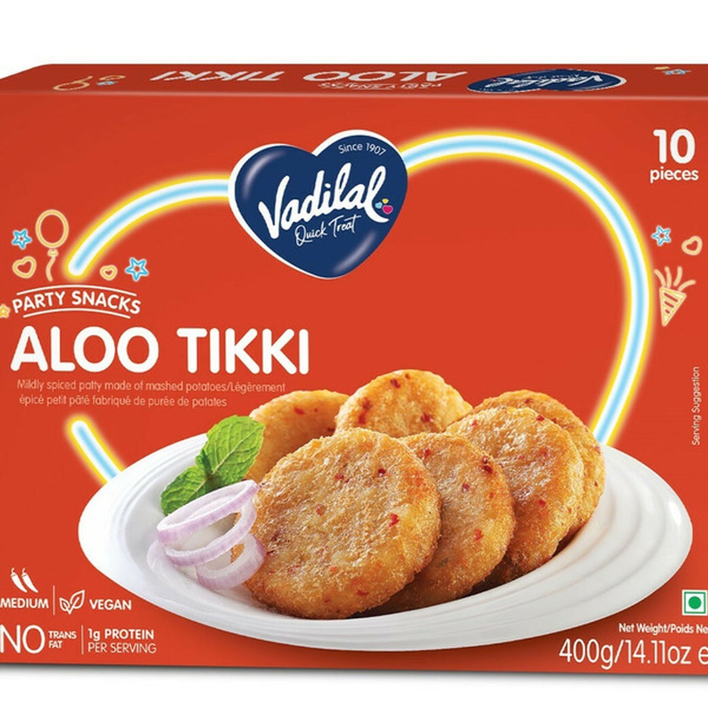 Vadilal Fr Potato Aloo Tikki 400g
