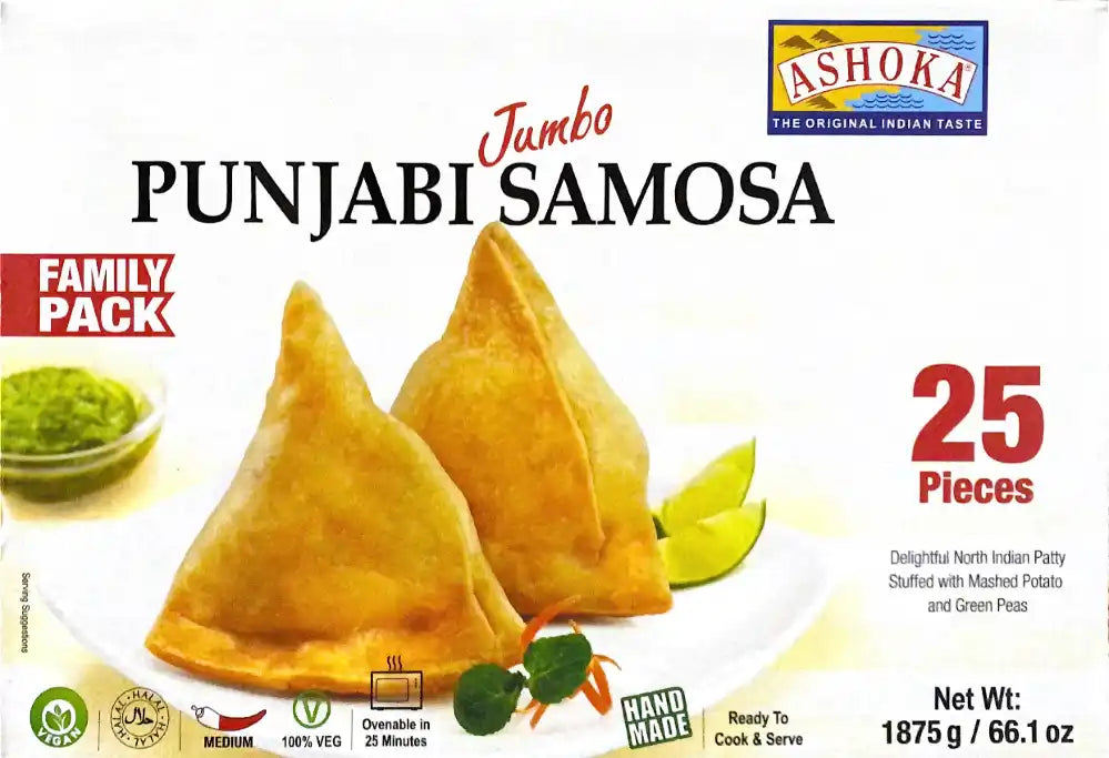 Ashoka Samosa Jumbo Punjabi 25Pcs 1875g