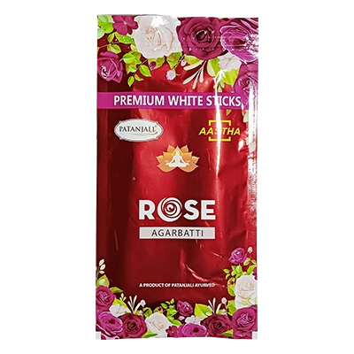 Patanjali Aastha Incense 25g(Rose)