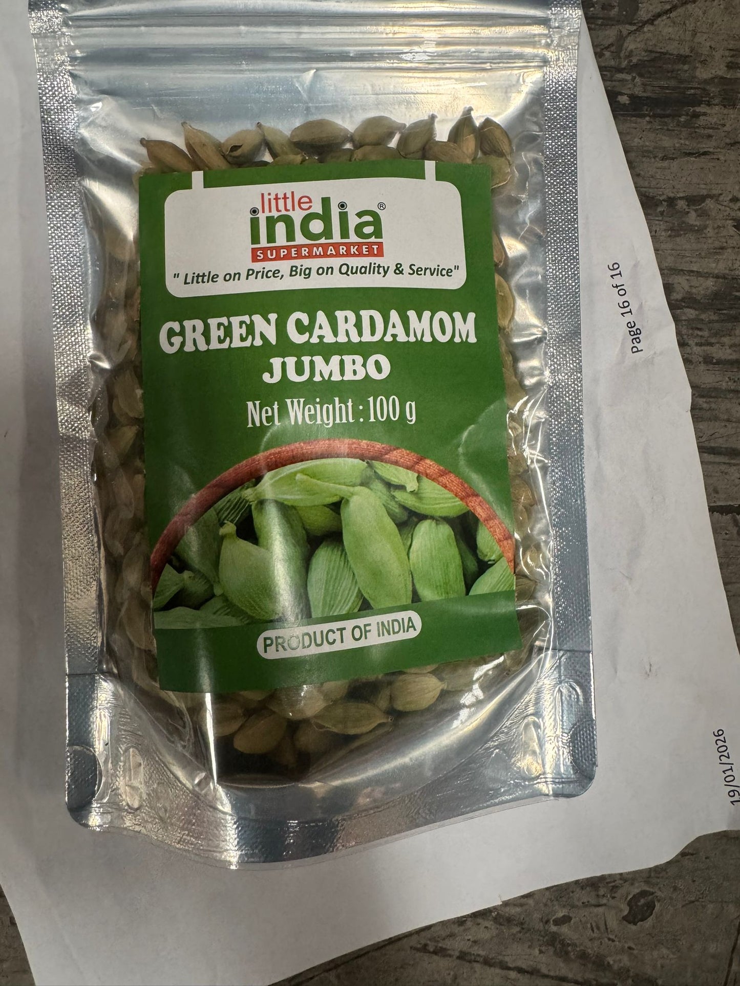 24C Green Cardamom(Jumbo) 100g