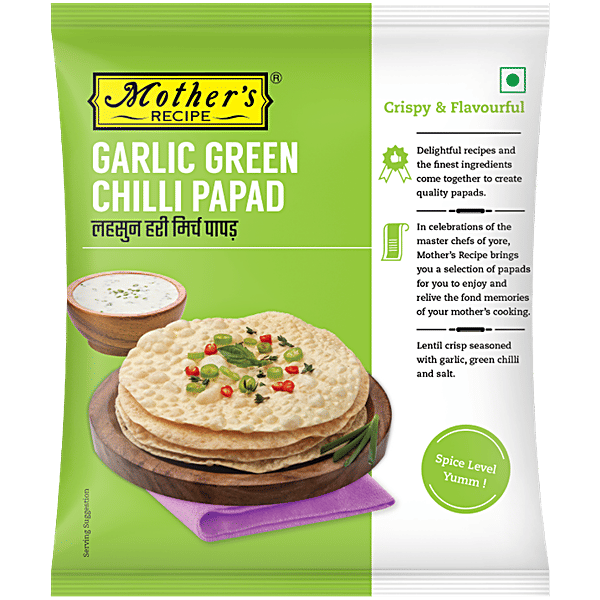 Mothers Recipe Garlic Chilli Papad 200g