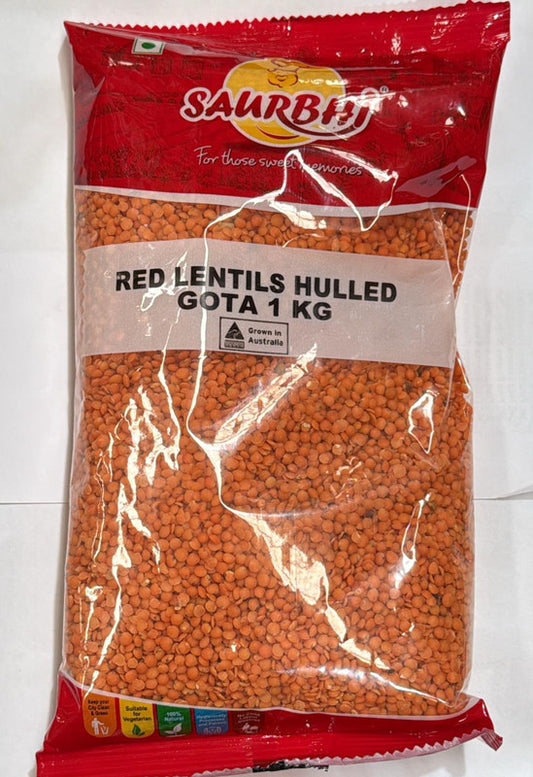 Red Lentil (Masoor) Gota 1Kg (Saurbhi)