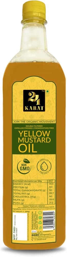24C  Yellow Mustard Oil 1Lt
