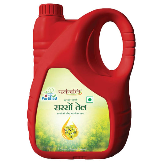 Patanjali Kachi Ghani Mustard Oil 5Lt