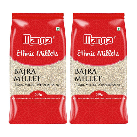 Manna Bajra Millet 1kg (Pearl Millet Wholegrain)