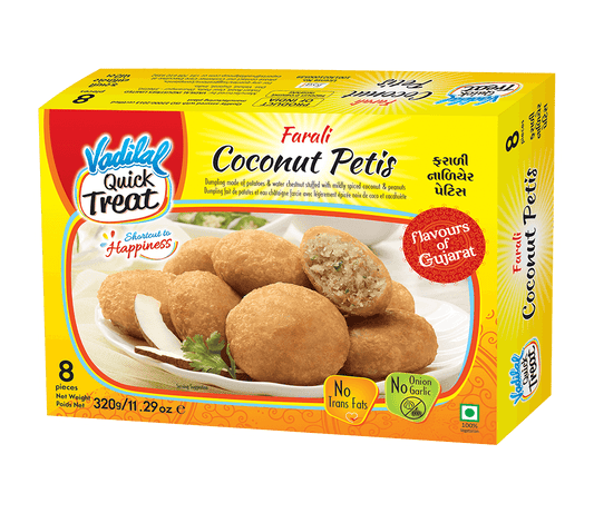 Vadilal Fr Farali Coconut Petis 320g 8Pc