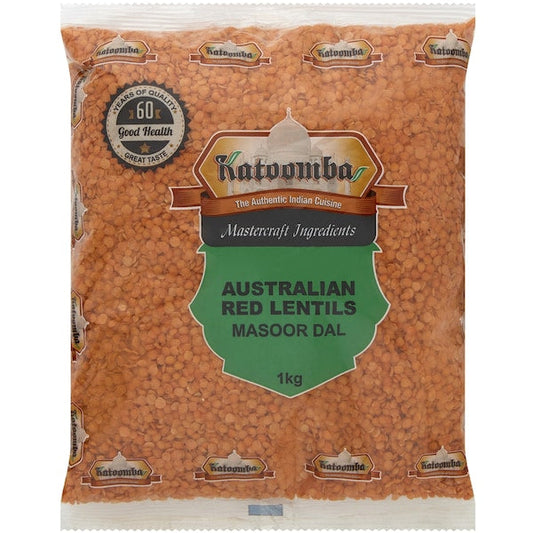 Masoor Dal - Red Lentils Split 1kg (Katoomba)
