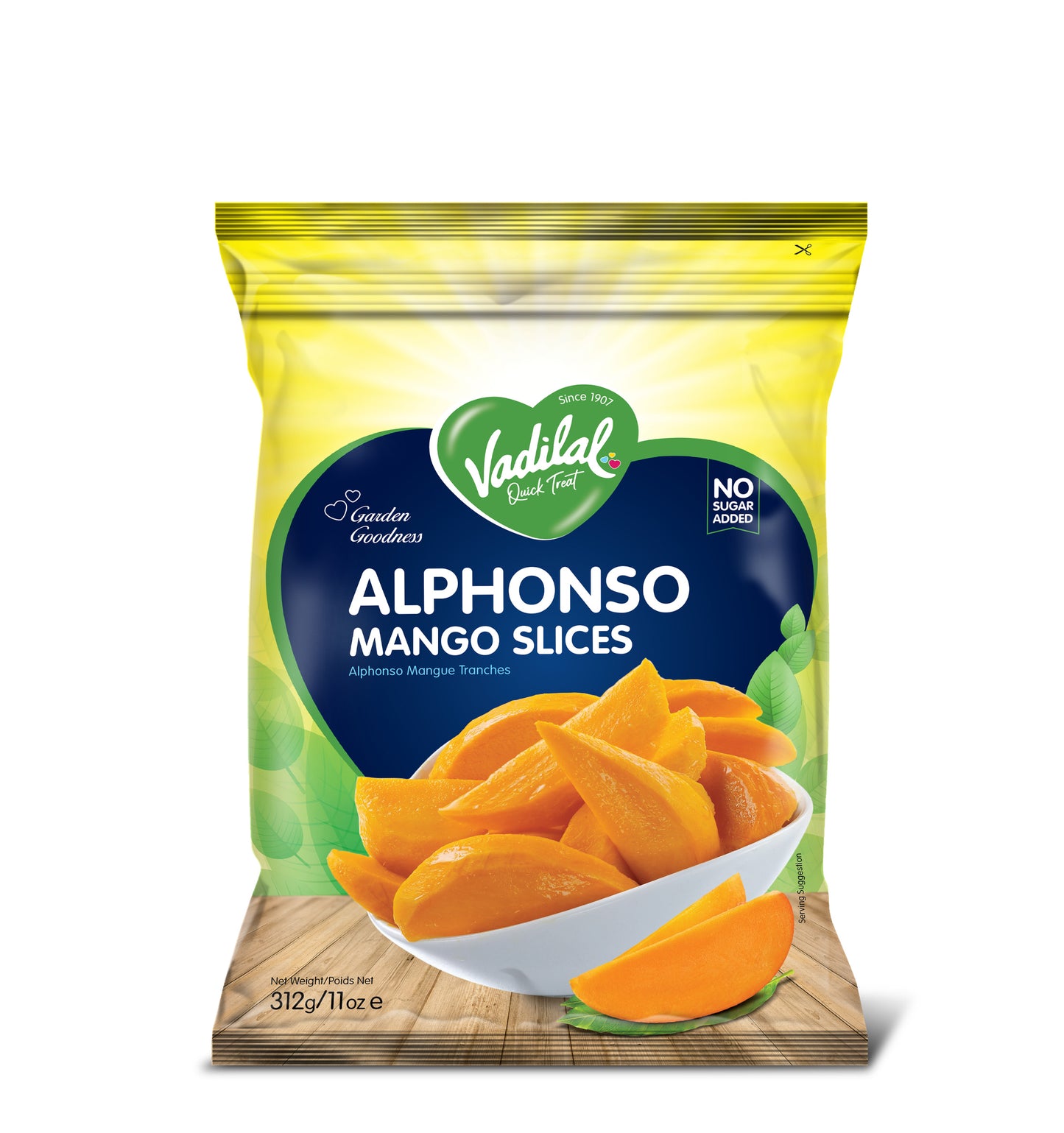 Vadilal Fr Alphonso Mango Slices 312g