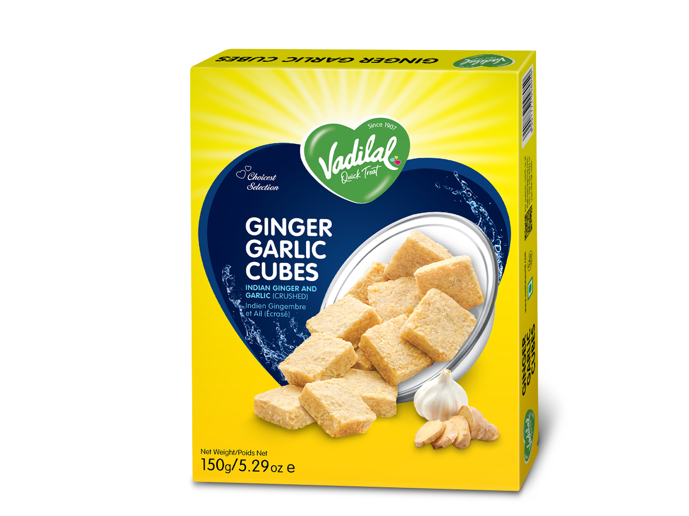 Vadilal Fr Ginger Garlic Cubes 150g