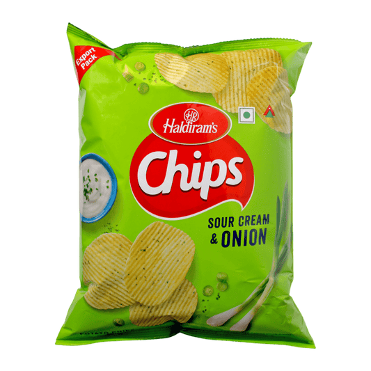 Haldiram Dlh Sour Cr & Onion  Chips 120g