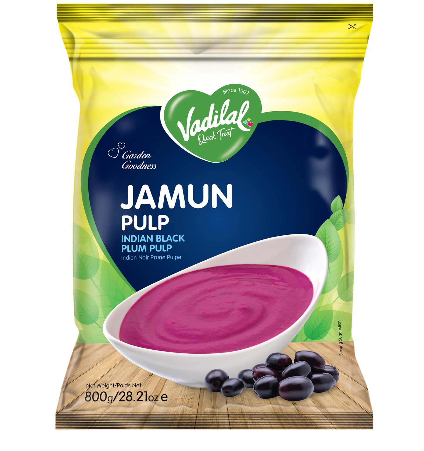Vadilal Fr Jamun Pulp 800g