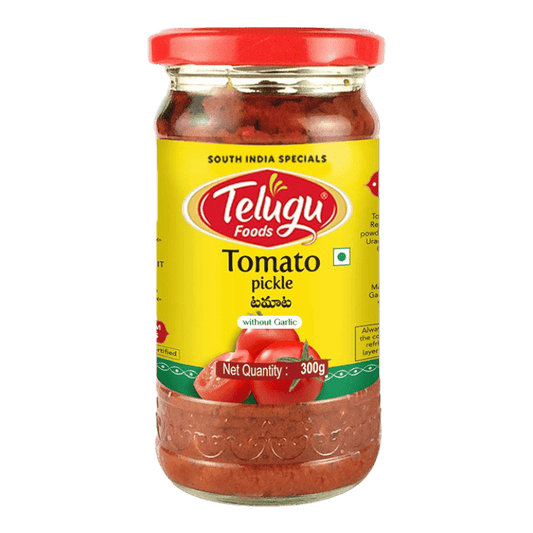 Telugu Tomato Pickle With Garlic 300g