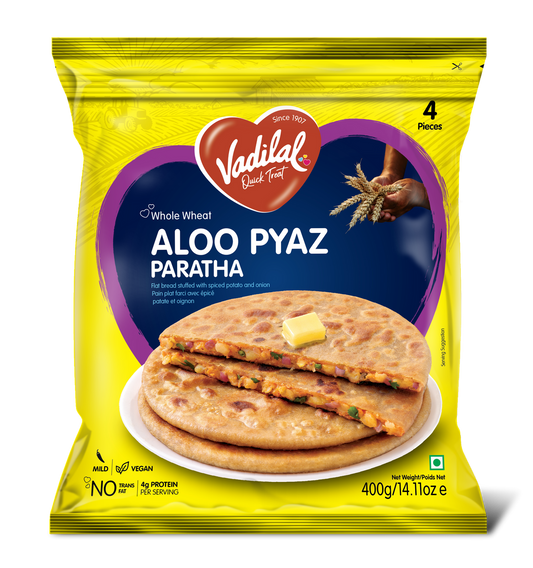 Vadilal Paratha Aloo Pyaz 400g 4pcs