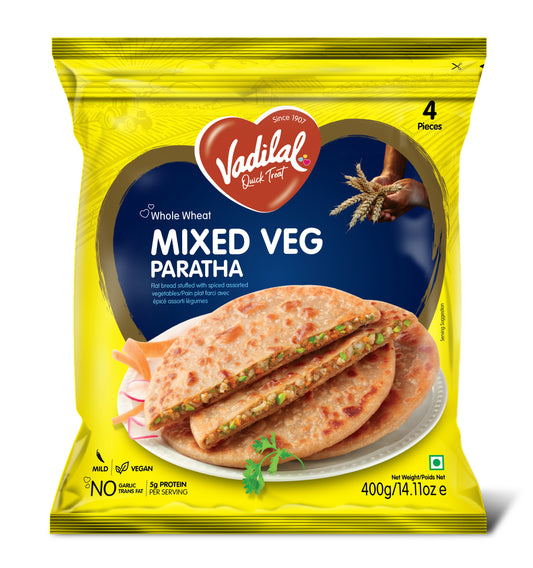 Vadilal Paratha Mix Veg 400g 4Pcs