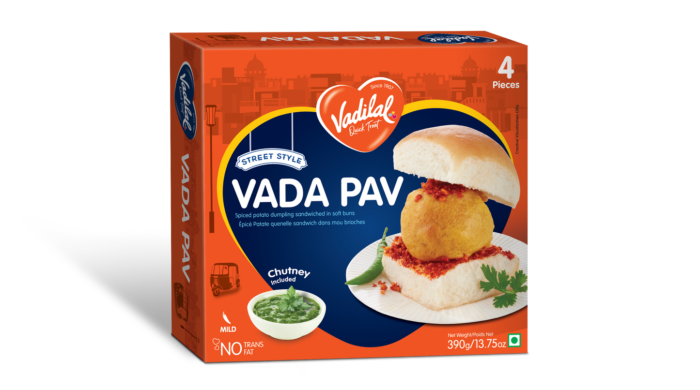 Vadilal Fr Vada Pav 4pc 390g