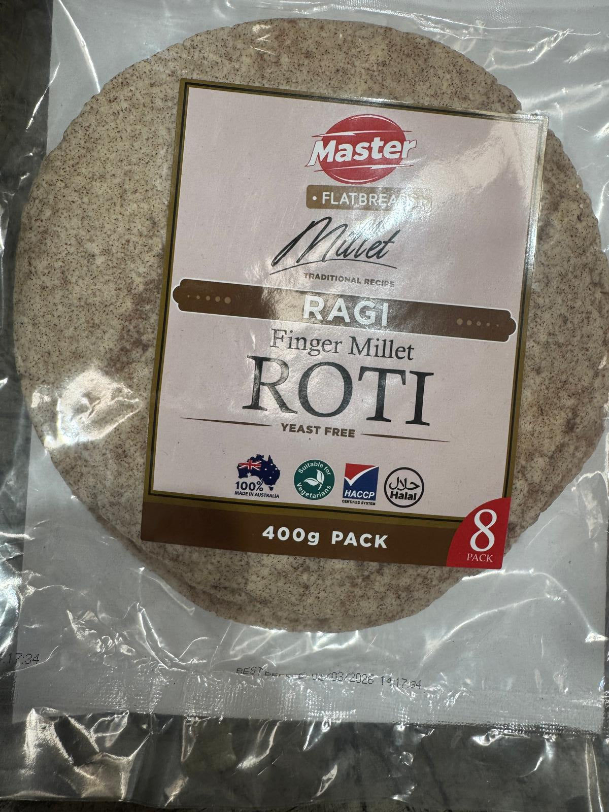 Master Ragi Roti 8Pc/400g