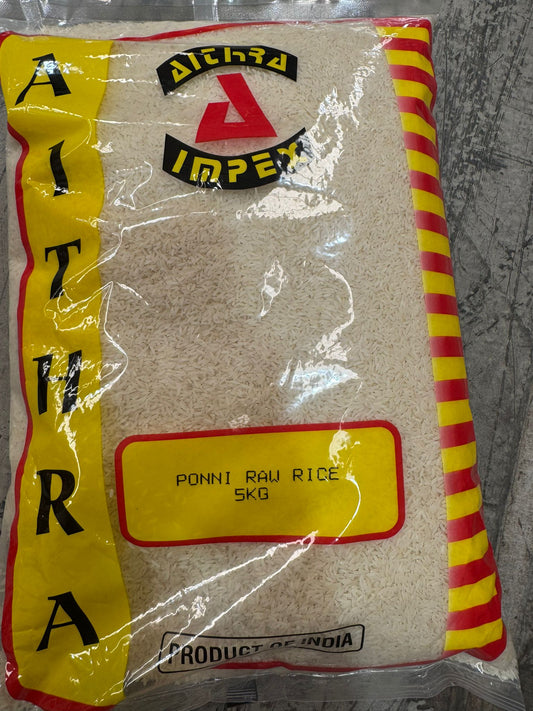 Rice Ponni Raw 5Kg (Aithra)