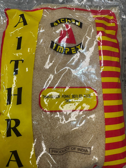 Rice Thanjavur Ponni Boiled 5Kg (Aithra)