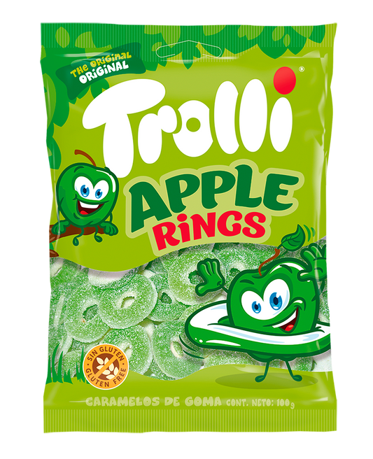 TROLLI APPLE RINGS 100G