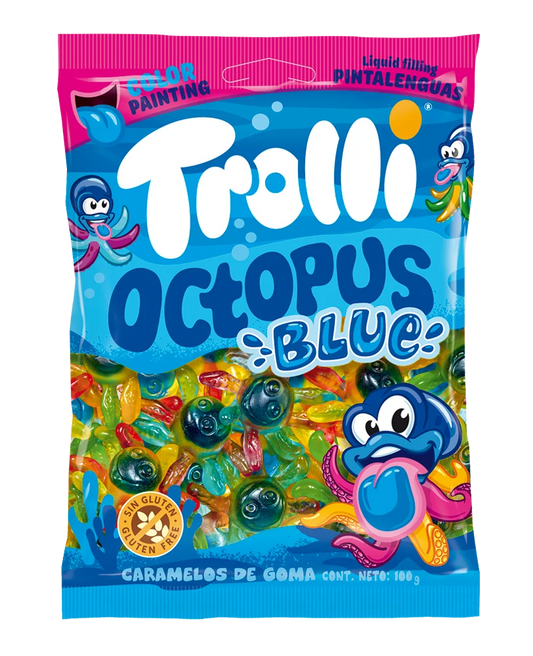 TROLLI OCTOPUS BLUE 100G
