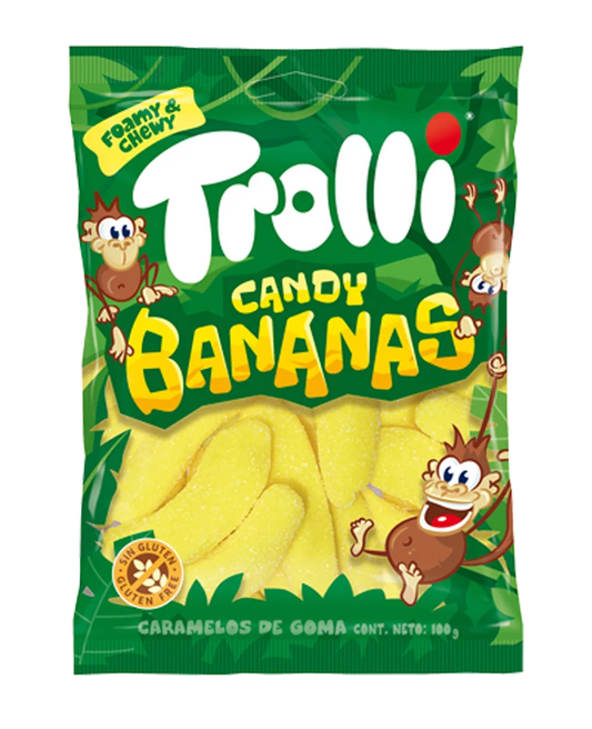 TROLLI CANDY BANANAS 100G