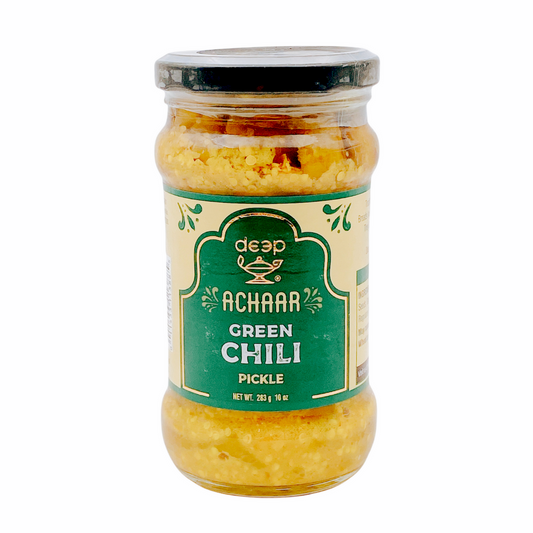 Deep Green Chilli Pickle 283g