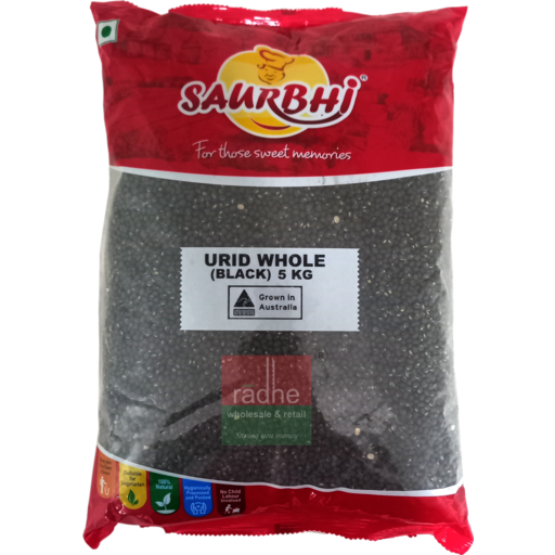 Urid Whole Black 5kg (Saurbhi)