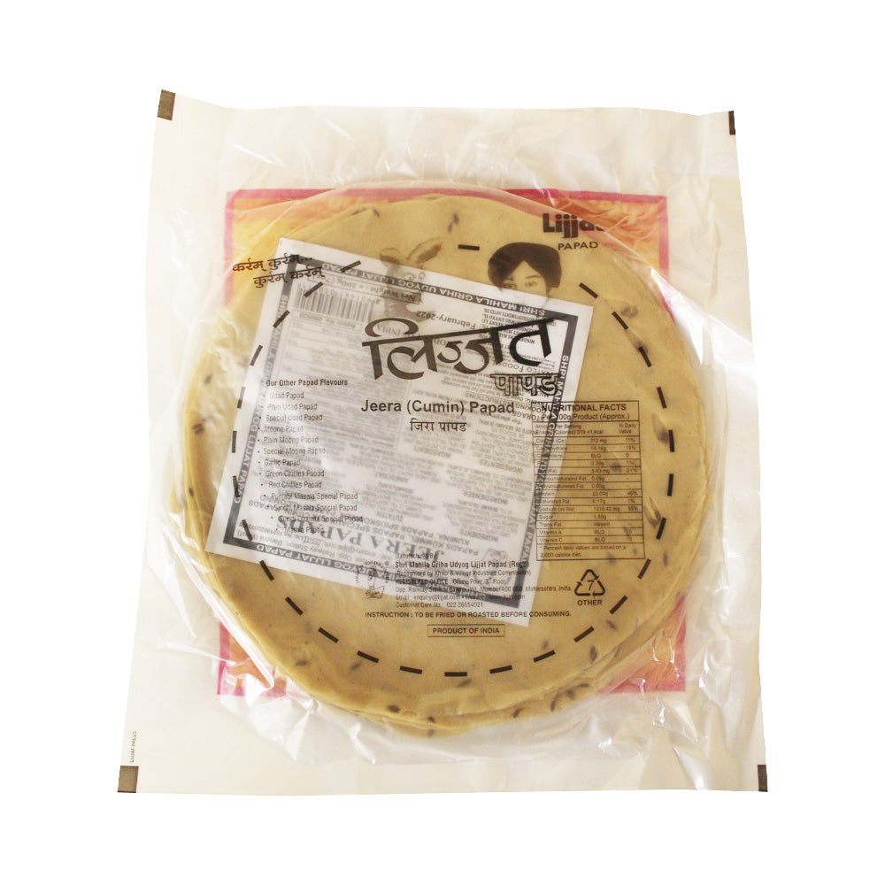 Lijjat Papadam - Cumin 200g