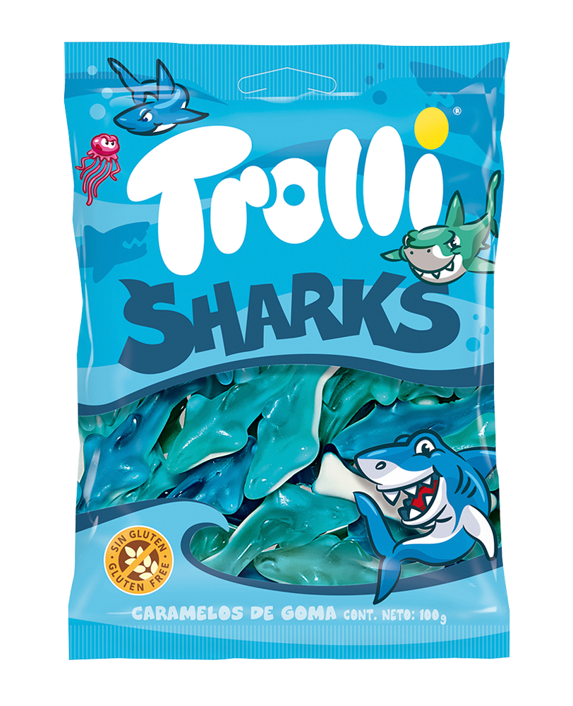 TROLLI SHARKS 100G