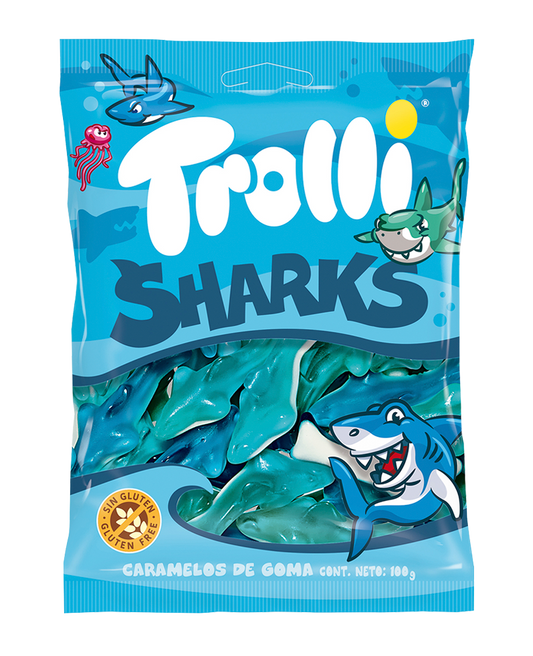 TROLLI SHARKS 100G
