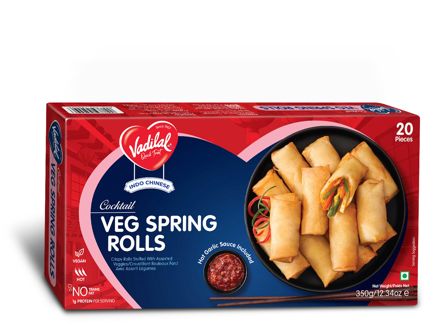 Vadilal Roll Veg Spring  350g